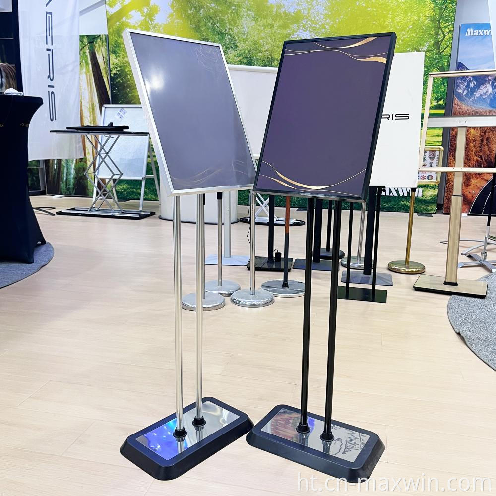 Afich reglabl kanpe Adjustable Poster Stand